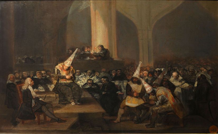 "Auto de fe de la Inquisición" (1812 -1819), Francisco de Goya